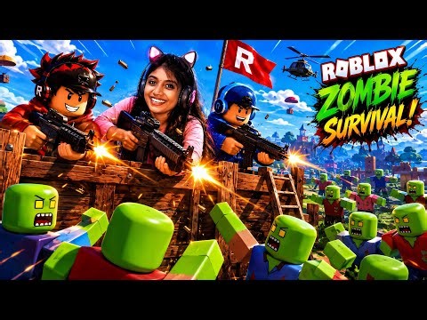 Surviving From Zombie Apocalypse In Roblox For 99 Nights 🧟🔥!
