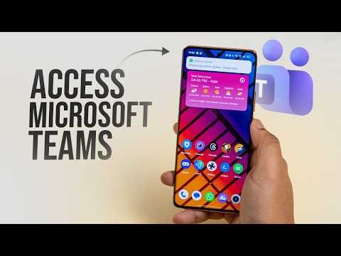 How to Access MS Teams on Phone (tutorial)