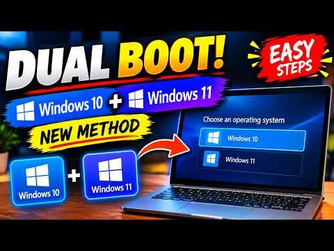 How to DUAL BOOT Windows 10 and Windows 11 (Without USB) - The New Smarter Way