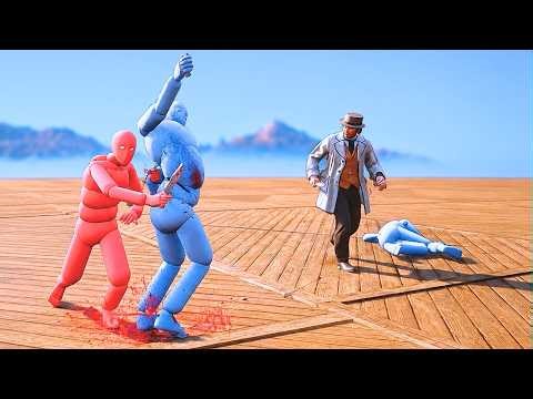 NPCs Fight Each other with Euphoria Ragdoll Physics RDR2 NPC WARS #330