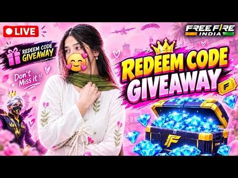 🔴LIVE FREE FIRE CUSTOM ROOM || FF LIVE REDEEM CODE GIVEAWAY🎁& GUILD TEST #freefire #redeem