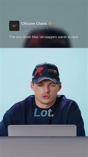 The one driver Max Verstappen wants to race