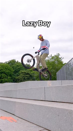 lazy boy still takes the W 😂🫶 @tomomi_nishikubo #trials #bikelife #biking #mtb | Red Bull Bike