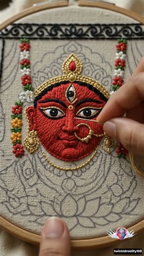 Hand-Stitching the Divine Mother 🪡👁️