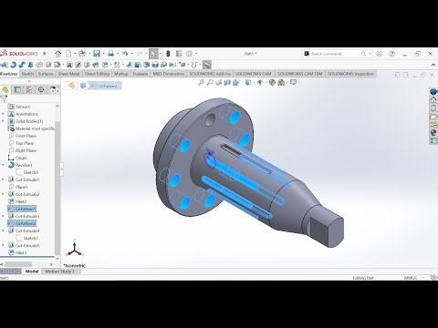 How to Make Shaft in SOLIDWORKS