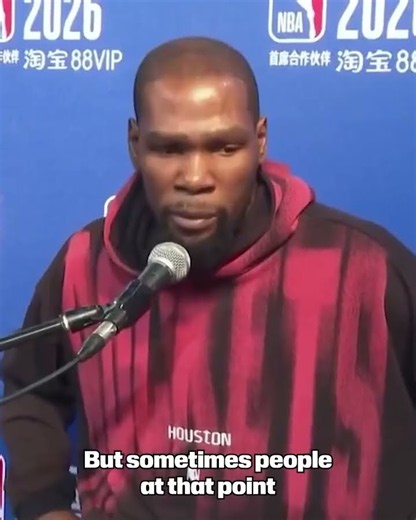 KD on playing his first season in 18 years without Westbrook in the NBA