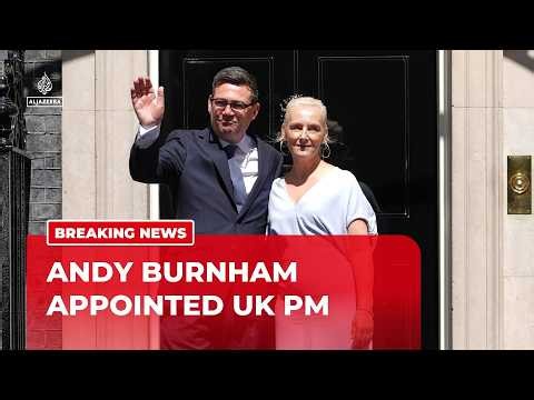 Andy Burnham appointed UK PM, delivers first speech at 10 Downing St