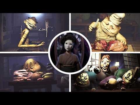 Little Nightmares : All Bosses & Ending | Little Nightmares : All The Crazy Chases & All Bosses