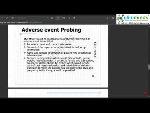 Adverse Event (AE) Probing - Cliniminds Pharmacovigilance
