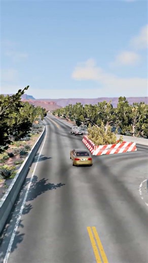 Realistic Highway Car Crashes #652