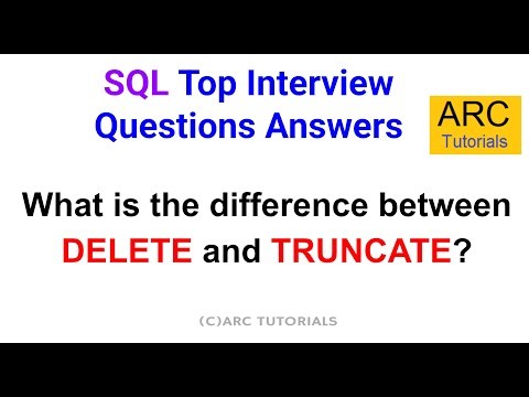 SQL Interview Questions Answers | Difference Between DELETE and TRUNCATE #sql #interviewquestions