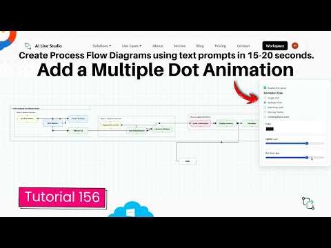 Process Flow Diagram Animation Tutorial Multiple Dots AI Line Studio 156