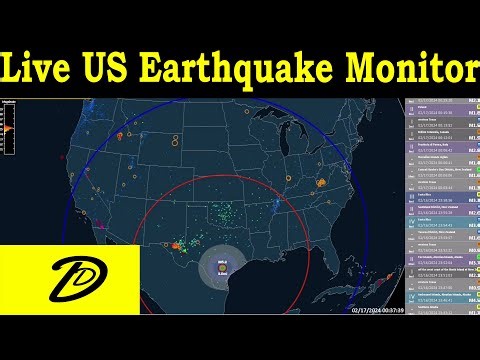 Live Earthquake Monitoring of The United States | The Lower 48