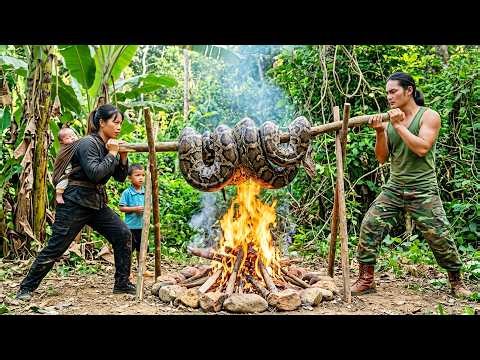 Saving My Goat from a Massive Python! Intense Jungle Survival Moment - SURVIVAL ALONE
