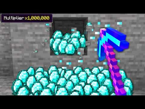 Minecraft But Every Block Drops MULTIPLIED Loot...