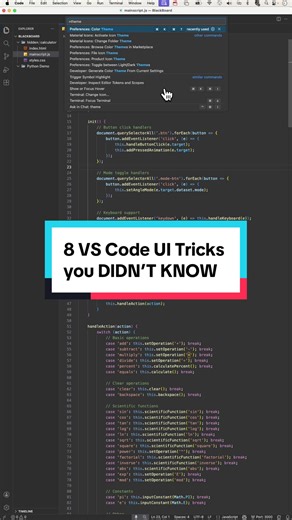 Do you know these 8 VS Code UI tricks? ⚡️