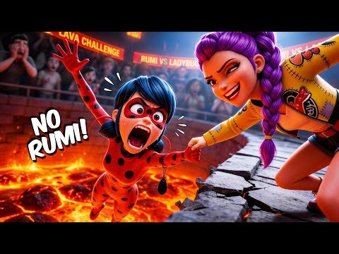 OMG 😱 RUMI Push Ladybug Into Lava | Can Ladybug survive? Miraculous 6 VS kpop demon hunters