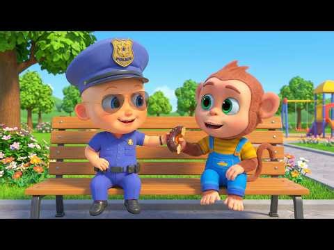 🚓 LIVE Kids Fun Cartoon | Police Officer Baby and Monkey Chase