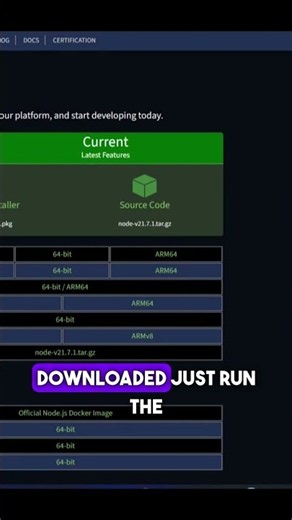 Install Node.js and Keep the Defaults #Shorts