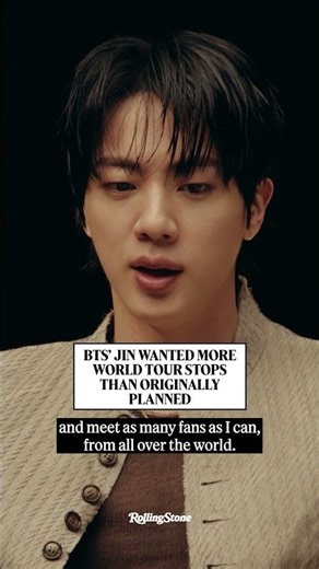 BTS' Jin Wanted More World Tour Stops Than Originally Planned