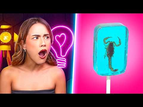 eu quase VOMITEI experimentando DOCES BIZARROS