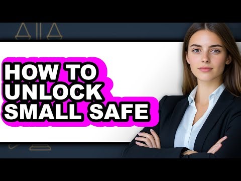 How to Unlock Small Safe (only Way)