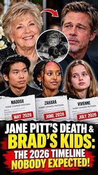 Jane Pitt’s Death & Brad’s Kids: The 2026 Timeline Nobody Expected!