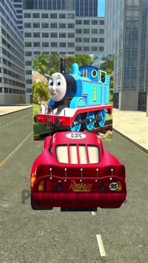LIGHTNING MCQUEEN WANNA BE THOMAS THE TRAIN 2D 3D EVOLUTION BIG CITY Garry's Mod