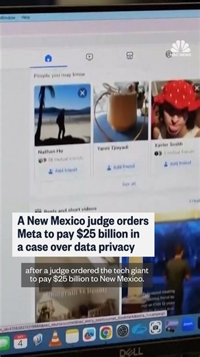 Meta ordered to pay $25 billion in data privacy case
