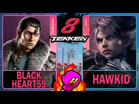 Tekken 8 Black Heart59 (DRAGUNOV) VS Hawkid (LARS)🥊 鉄拳8🥊4K 60ᶠᵖˢ🥊T8 🥊TK8🥊#tekken