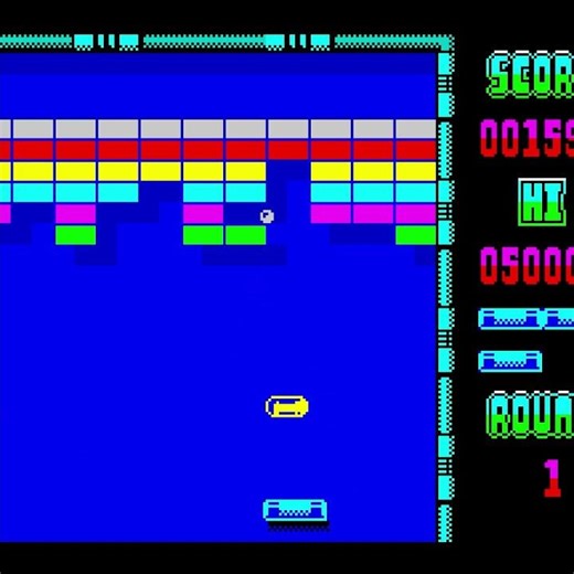 Arkanoid 1987 4K #HQ gameplay #Spectrum 128K #remastered best #quality classic gaming history retro