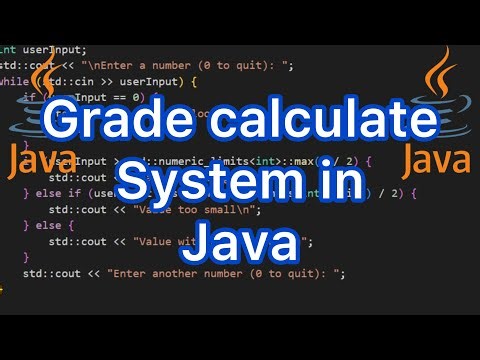 Grade calculation system in Java