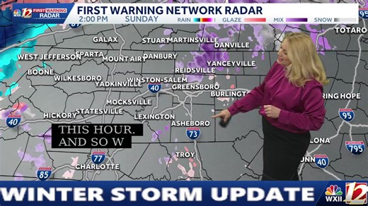 HAPPENING NOW: Get the latest on the winter storm moving through North Carolina. https://www.wxii12.com/article/north-carolina-winter-storm-state-of-emergency-closures-shelters-live-updates/70111698 | WXII 12 NEWS