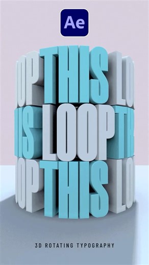 Make Hyper 3D Rotating Text in After Effects