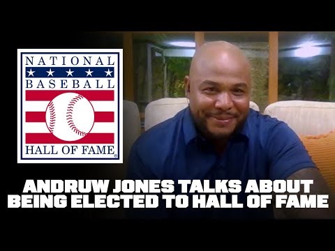 Andruw Jones shares his reaction to being elected to the Hall of Fame