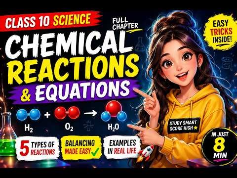 Class 10 Science: Chemical Reactions & Equations 🔥 Full Chapter in 8 Minutes | CBSE 2026