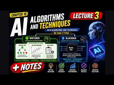 Class 9 Computer Chapter 10 | AI Algorithms & Techniques Lecture 3 + Notes