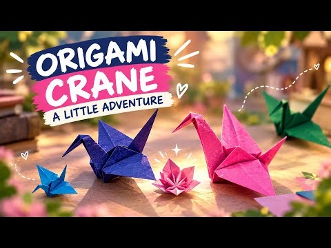 How to Make an Origami Crane Tutorial 🦢 | A Little Paper Adventure