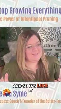 Fig Tree Metaphor: Pruning for Growth & Balance #shorts