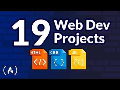 19 Web Development Projects - HTML, CSS, JavaScript Tutorial