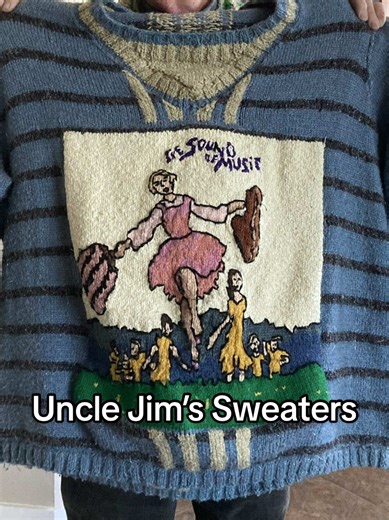 Replying to @Insect 🐛 🪰🐌 🇵🇸 A selection of Uncle Jim’s incredible knitting! #knittok #knitting #intarsiaknitting #intarsia #handknitsweater