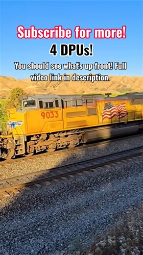 With 4 in the middle this train was a whopper! See what was up front, click the link in description