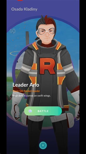 Battle with Team Rocket leader Arlo #pokemon #battle #teamrocket #arlo #gyarados