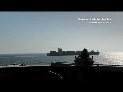 US military releases video of Navy firing on Iranian cargo ship