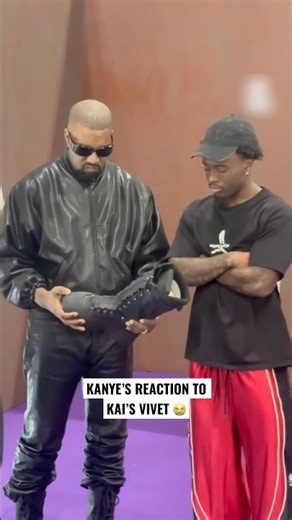 #Kanye reaction to #KaiCenat brand #Vivet at #ComplexCon 😭