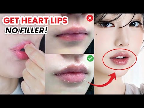 Get K-Idol Heart Lips Naturally 💋 (No Fillers) - 5 Min Massage