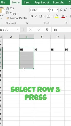 Fill Data Instantly in Excel ⚡ | Ctrl + R & Ctrl + D #Shorts