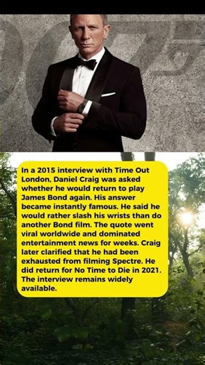 The Daniel Craig Interview Where He Said One Word About Bond