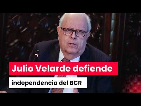 Julio Velarde: independencia del BCR es clave para mantener la estabilidad económica