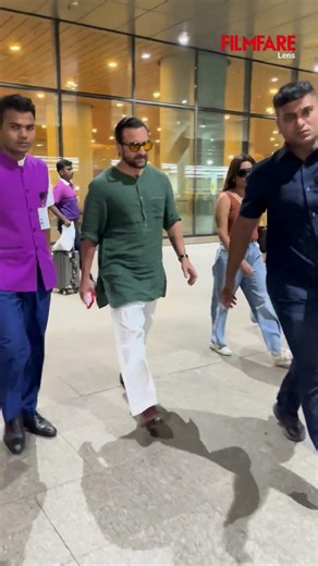 Saif Ali Khan snapped at the airport as he returns to Mumbai